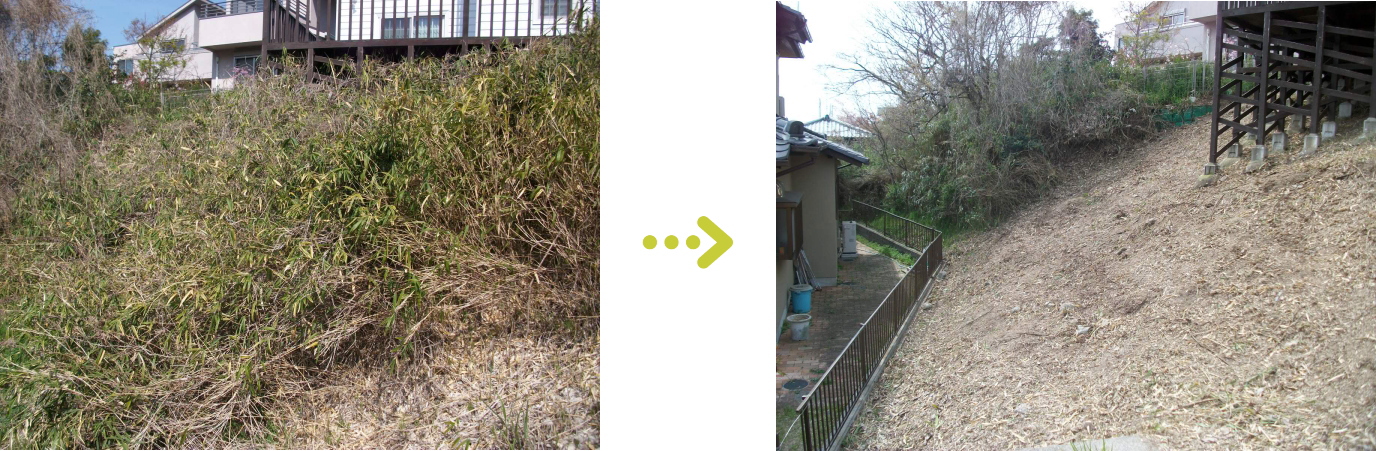 神戸市・北区の草刈施工例３のご紹介。